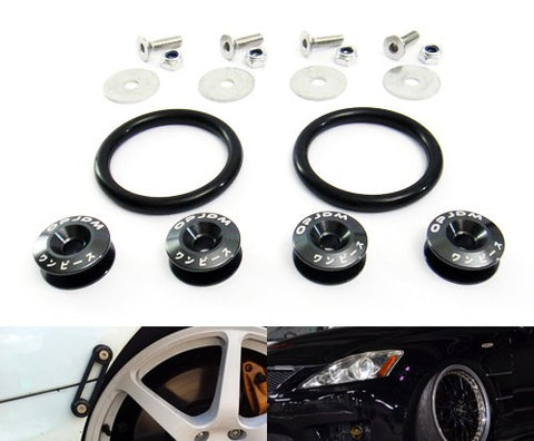 Quick Release Bumper Fender Trunk / Hatch Lid Fastener kit titanium