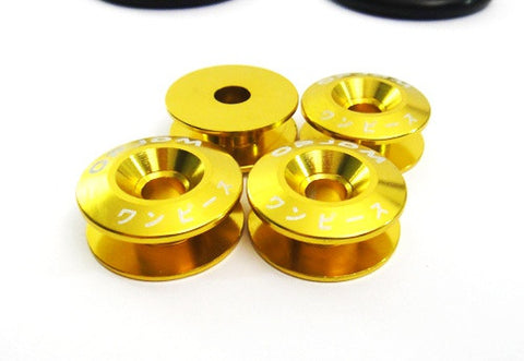 Quick Release Bumper Fender Trunk / Hatch Lid Fastener kit gold