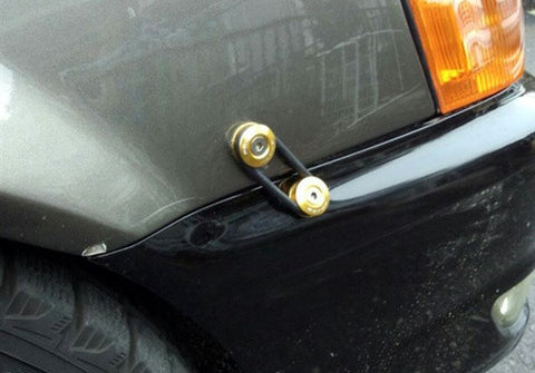 Quick Release Bumper Fender Trunk / Hatch Lid Fastener kit gold