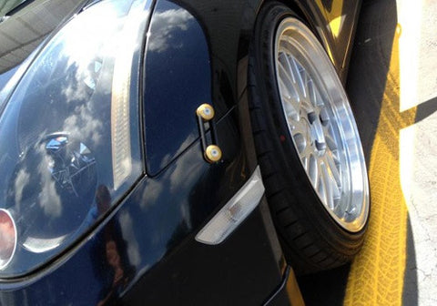 Quick Release Bumper Fender Trunk / Hatch Lid Fastener kit gold