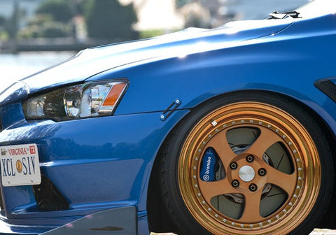 Quick Release Bumper Fender Trunk / Hatch Lid Fastener kit blue