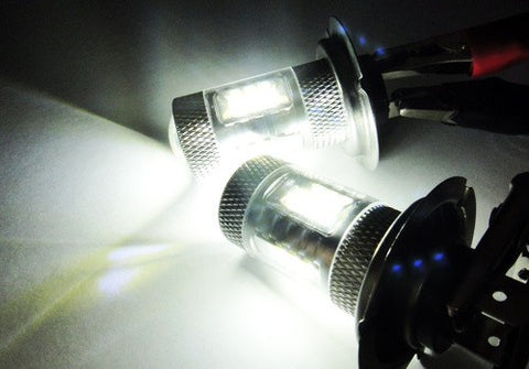 2 pieces of 15 SAMSUNG High Power 2835 SMD LED H7 Light bulb 15W white