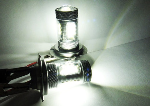 2 pieces of 15 SAMSUNG High Power 2835 SMD LED H7 Light bulb 15W white