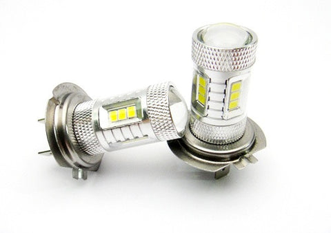 2 pieces of 15 SAMSUNG High Power 2835 SMD LED H7 Light bulb 15W white