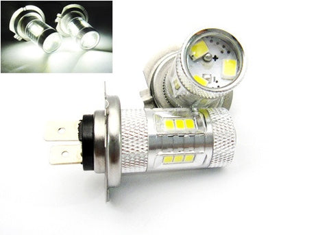 2 pieces of 15 SAMSUNG High Power 2835 SMD LED H7 Light bulb 15W white