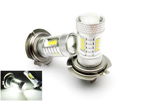 2 pieces of 15 SAMSUNG High Power 2835 SMD LED H7 Light bulb 15W white