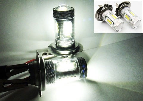 2 pieces of 15 SAMSUNG High Power 2835 SMD LED H7 Light bulb 15W white