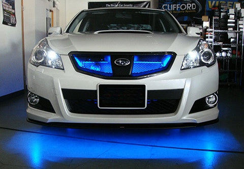 Universal 7-Color 48 SMD RGB LED Scanner Light Glowing Knight Rider kit Black Remote