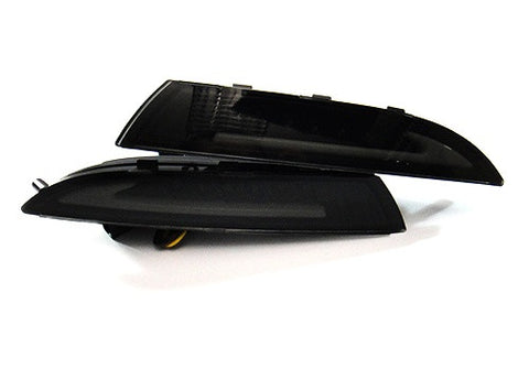 LED Daytime Running Light Sidelight White Amber Turn Signal Indicator Kit Smoked 08-14 VW Scirocco