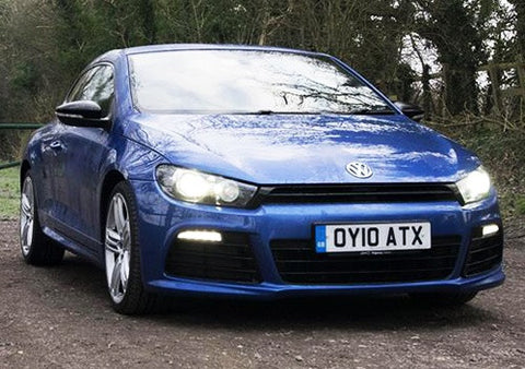 LED Daytime Running Light Sidelight White Amber Turn Signal Indicator Kit Smoked 08-14 VW Scirocco