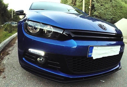 LED Daytime Running Light Sidelight White Amber Turn Signal Indicator Kit Smoked 08-14 VW Scirocco