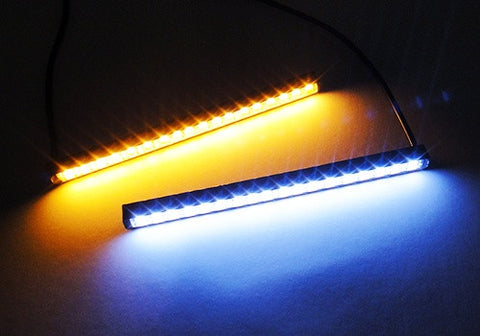 2x Universal Euro style Switchback White/Amber 36 SAMSUNG SMD LED Daytime Running Light DRL Fog Lamp