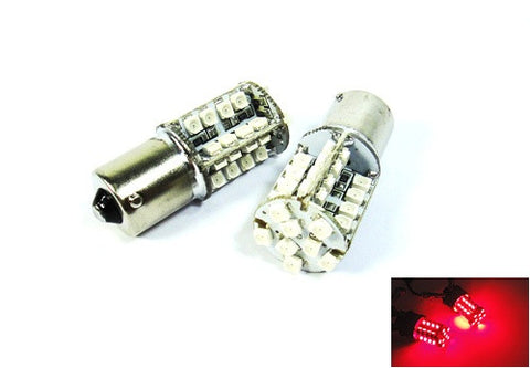 2 pieces of 40 SMD LED 382 (P21W) 1156 7506 BA15s Light bulb red