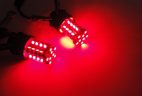2 pieces of 40 SMD LED 382 (P21W) 1156 7506 BA15s Light bulb red