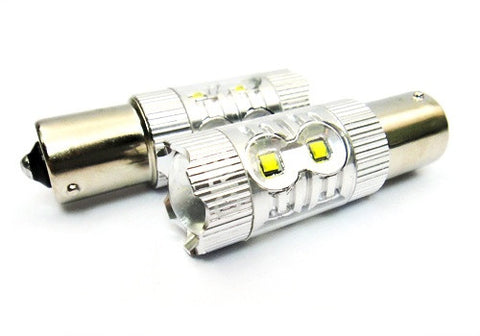 2 pieces of 382 (P21W) 1156 7506 BA15s 10X CREE XB-D LED Projector Light bulb 50W white