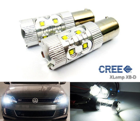 2 pieces of 382 (P21W) 1156 7506 BA15s 10X CREE XB-D LED Projector Light bulb 50W white
