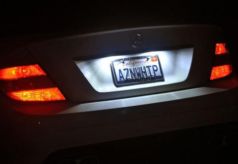 LED License Number Plate Light lamp OEM replacement kit Mercedes W204 W212 W221 C216