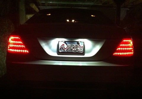 LED License Number Plate Light lamp OEM replacement kit Mercedes W204 W212 W221 C216