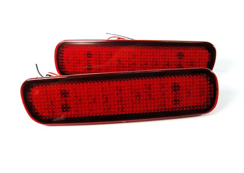 2x LED Bumper Reflector Red lens Tail Brake Light lamp Red 98-07 LX470 Land Cruiser