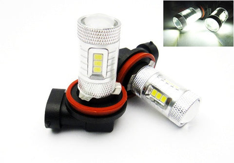 2 pieces of 15 SAMSUNG High Power 2835 SMD LED H11 H8 Light bulb 15W white