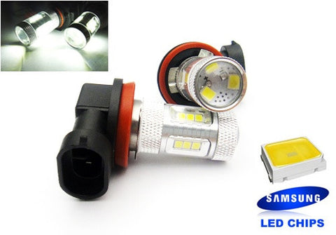 2 pieces of 15 SAMSUNG High Power 2835 SMD LED H11 H8 Light bulb 15W white