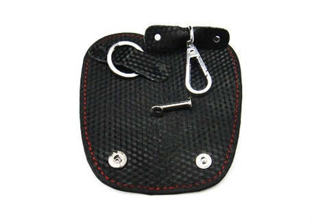 Premium Leather 3D Carbon Fiber Pattern Smart Key holder 109x48mm