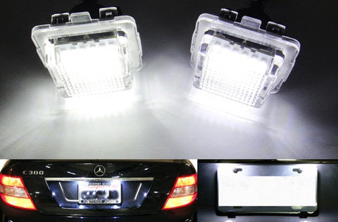 LED License Number Plate Light lamp OEM replacement kit Mercedes W204 W212 W221 C216