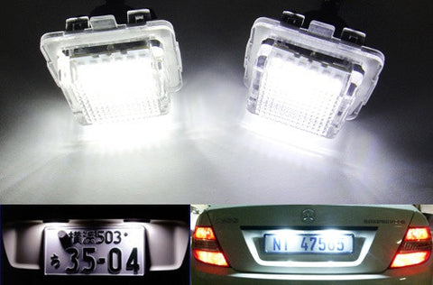 LED License Number Plate Light lamp OEM replacement kit Mercedes W204 W212 W221 C216