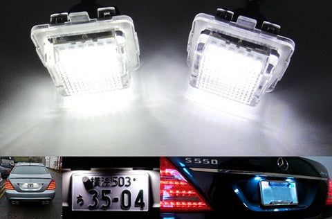 LED License Number Plate Light lamp OEM replacement kit Mercedes W204 W212 W221 C216