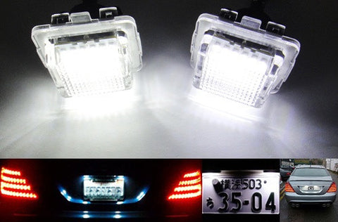 LED License Number Plate Light lamp OEM replacement kit Mercedes W204 W212 W221 C216