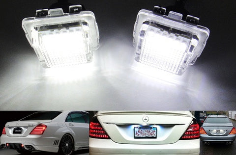 LED License Number Plate Light lamp OEM replacement kit Mercedes W204 W212 W221 C216