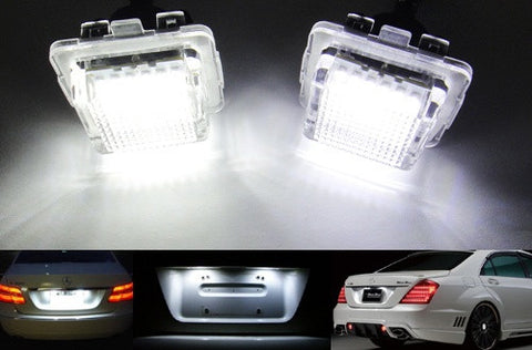 LED License Number Plate Light lamp OEM replacement kit Mercedes W204 W212 W221 C216