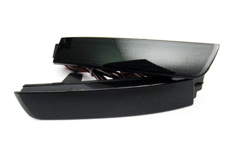 2x LED Bumper Reflector Black Smoked lens Tail Brake Light lamp Red Juke Murano Sentra FX35 FX50