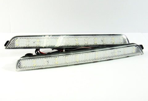 2x LED Bumper Reflector Clear lens Tail Brake Light Red Backup lamp White 04-09 Mazda3 Mazdaspeed3