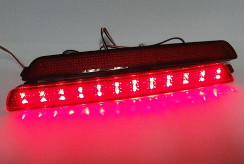 2x LED Bumper Reflector Red lens Tail Brake Light lamp Red 04-09 Mazda3 Mazdaspeed3