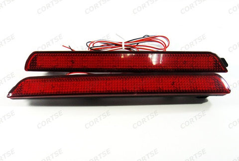 2x LED Bumper Reflector Red lens Tail Brake Light lamp Red 04-09 Mazda3 Mazdaspeed3