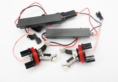 BMW xenon white H8 LED Angel Eyes / Halo Ring replacement Light / Lamp bulbs V-shape