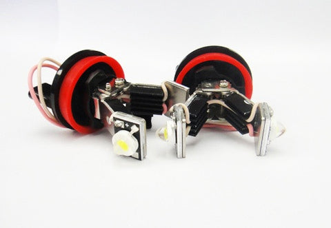 BMW xenon white H8 LED Angel Eyes / Halo Ring replacement Light / Lamp bulbs V-shape
