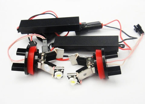 BMW xenon white H8 LED Angel Eyes / Halo Ring replacement Light / Lamp bulbs V-shape