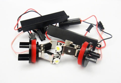 BMW xenon white H8 LED Angel Eyes / Halo Ring replacement Light / Lamp bulbs V-shape