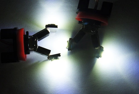 BMW xenon white H8 LED Angel Eyes / Halo Ring replacement Light / Lamp bulbs V-shape