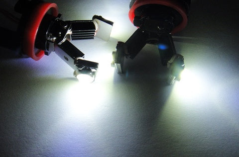 BMW xenon white H8 LED Angel Eyes / Halo Ring replacement Light / Lamp bulbs V-shape