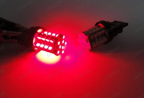 2 pieces of 40 SMD LED 182 3156 P27W 180 3157 3057 P27/7W Light bulb Red