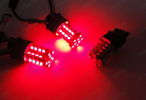 2 pieces of 40 SMD LED 182 3156 P27W 180 3157 3057 P27/7W Light bulb Red