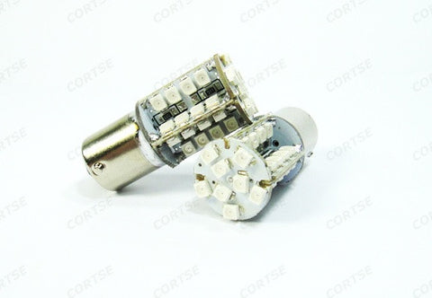 2 pieces of 40 SMD LED 382 (P21W) 1156 7506 BA15s Light bulb amber