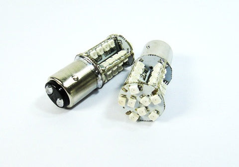 2 pieces of 40 SMD LED 380 (P21/5W) 1157 7528 BAY15d Light bulb Red