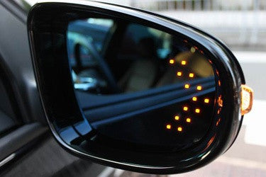 2 pieces of 14 SMD LED Side Mirror Turn Signal Arrow Panel Light Amber