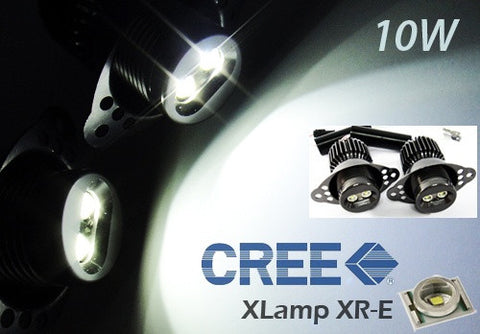 BMW xenon white 10W CREE LED Angel Eyes / Halo Ring replacement Light / Lamp bulb E90 E91