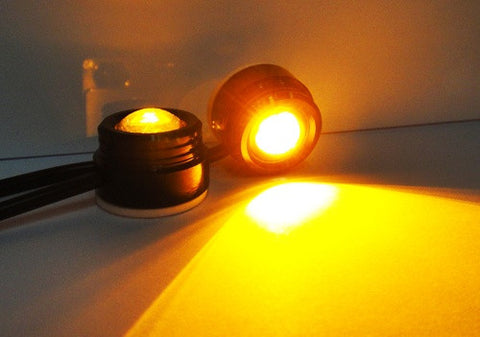 Universal 3W high power LED Eagle Eye kit Daytime Running Light DRL / Fog Lamp Amber