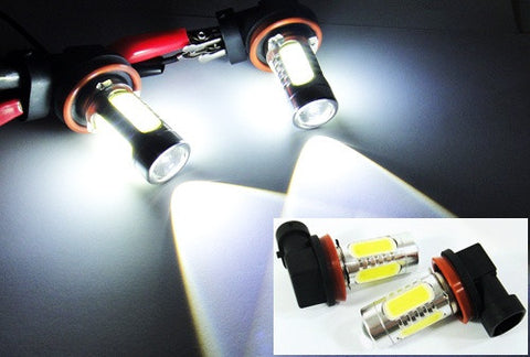 2 pieces of H11 H8 CREE LED Projector Light with 4 Plasma SMD LED 11W white